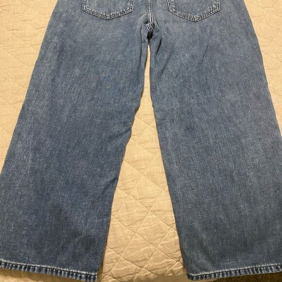 💼Like New Womens Express Original Wide Leg Cropped Jeans. - Picture 3 of 8